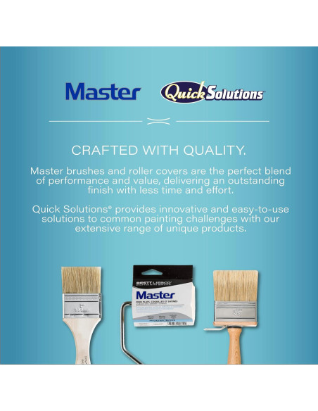 Rodillo Mini de Espuma Blanca Master Bestt Liebco 15 cm - Paquete de 6