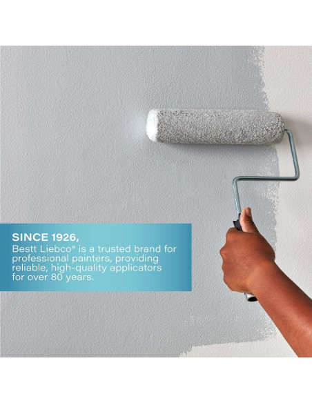 Rodillo Mini de Espuma Blanca Master Bestt Liebco 15 cm - Paquete de 6