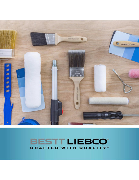 Rodillo Mini de Espuma Blanca Master Bestt Liebco 15 cm - Paquete de 6