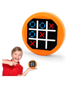 Dollox Juego Electrónico 4-en-1 Tic Tac Toe Naranja