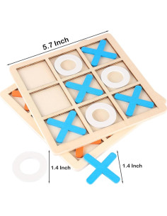 Juego de Tres en Raya Zeyce - Plástico Ecológico 15x15 cm 2