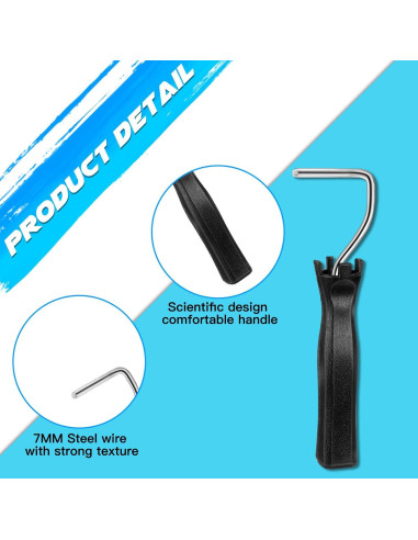 Mini Rodillo de Pintura Baderke 10 Pcs 5.08 cm Negro