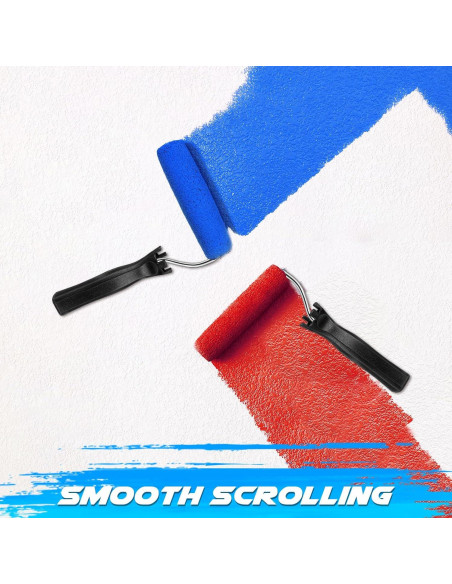 Mini Rodillo de Pintura Baderke 10 Pcs 5.08 cm Negro