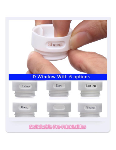 Juego de Botellas de Viaje Silicona Fullplus 3.3 Oz A prueba de Fugas