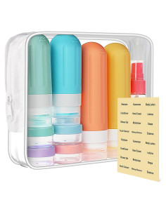 Kit de Botellas de Viaje Landisun 18 Piezas 88.7 ml A Prueba de Fugas