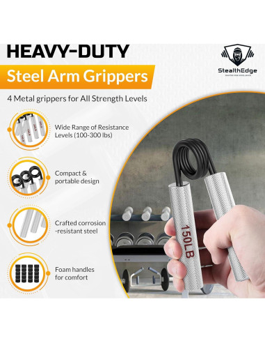 Conjunto de Fitness StealthEdge - 5 Bandas de Resistencia y Accesorios