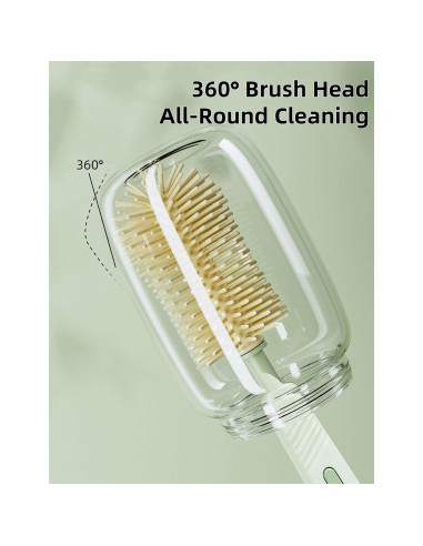 Kit de Cepillos para Biberones BOVELLA 6 en 1 Verde Portátil