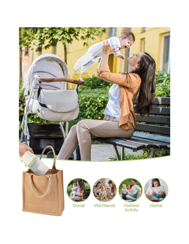 Kit de Cepillos para Biberones BOVELLA 6 en 1 Verde Portátil