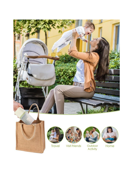 Kit de Cepillos para Biberones BOVELLA 6 en 1 Verde Portátil