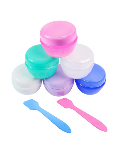 Set de 6 Contenedores de Viaje 20ml GAQWOK - A prueba de Fugas