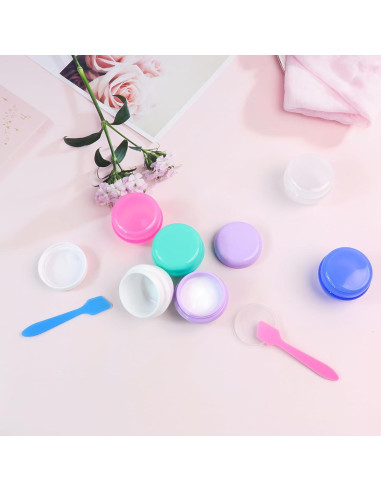 Set de 6 Contenedores de Viaje 20ml GAQWOK - A prueba de Fugas