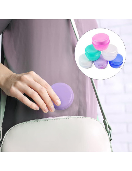 Set de 6 Contenedores de Viaje 20ml GAQWOK - A prueba de Fugas