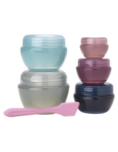 Contenedores de Viaje Bliss - Juego de 5 Tarros a Prueba de Fugas