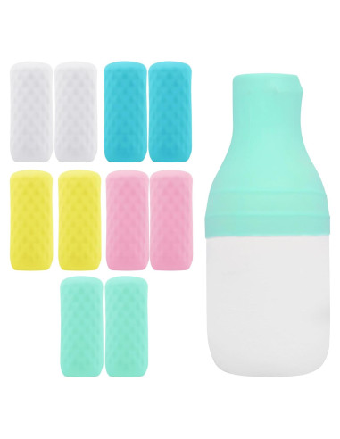 10 Fundas de Silicona para Botellas de Viaje FOROUME