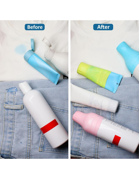 10 Fundas de Silicona para Botellas de Viaje FOROUME