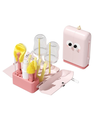 Juego de Cepillos para Botellas Gulsmami 7 en 1 Rosa