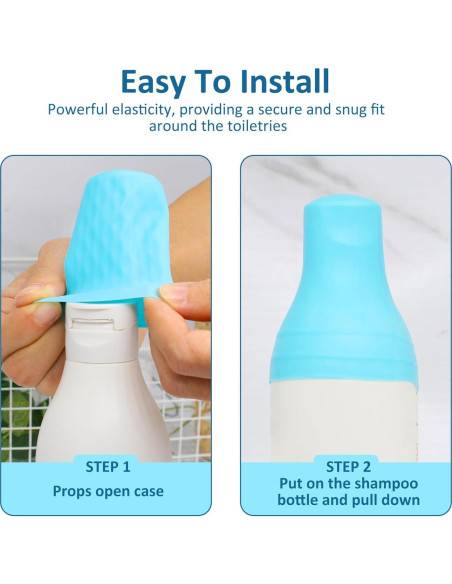 10 Fundas de Silicona para Botellas de Viaje FOROUME