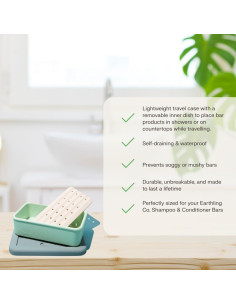 Estuche de Jabón Silicona The Earthling Co. 14.7x8.9cm 2