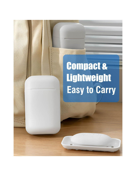 Estuche de Jabón AIMAIAIMAI Gris Compacto con Drenaje