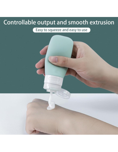 Zlongron Botellas Mini Silicona 60ml A Prueba de Fugas - 4 Piezas