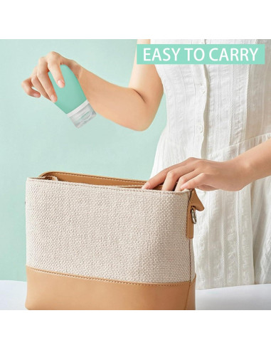 Zlongron Botellas Mini Silicona 60ml A Prueba de Fugas - 4 Piezas