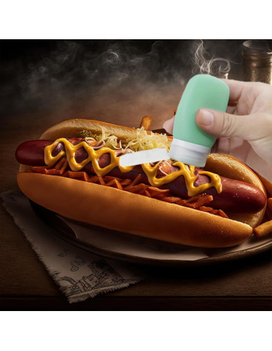 Zlongron Botellas Mini Silicona 60ml A Prueba de Fugas - 4 Piezas