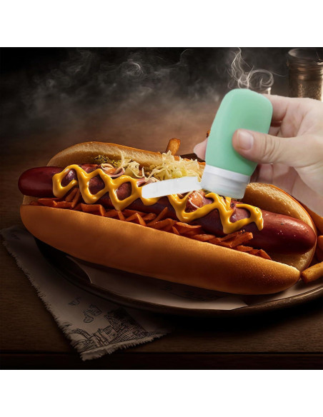 Zlongron Botellas Mini Silicona 60ml A Prueba de Fugas - 4 Piezas