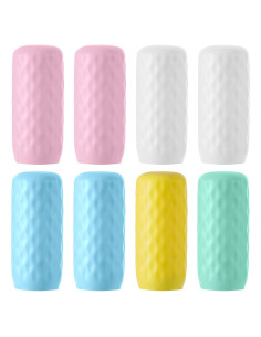 8 Fundas de Silicona para Botellas de Viaje a Prueba de Fugas