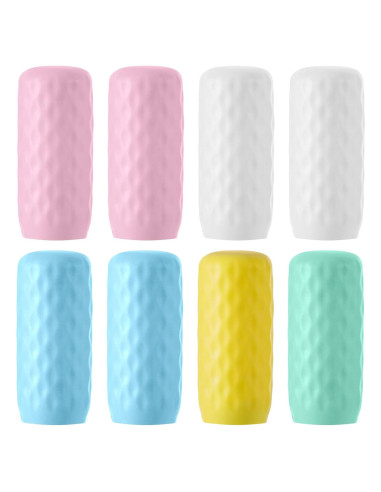 8 Fundas de Silicona para Botellas de Viaje a Prueba de Fugas