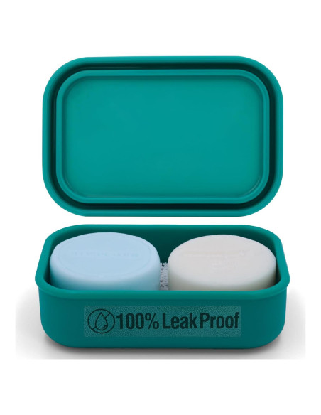 Estuche de Jabón de Viaje AIMAIAIMAI Verde a Prueba de Fugas