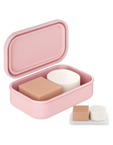 Funda de Jabón de Viaje Quatish Rosa a Prueba de Fugas