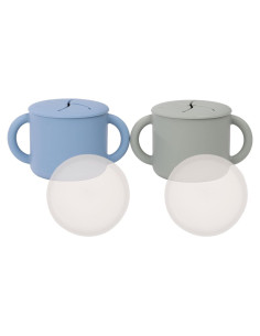 Set de 2 Contenedores de Snack WeeSprout Silicona Grado Alimenticio