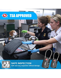 Candados de Equipaje TSA Diyife 2 Pcs Combinación 3 Dígitos 2