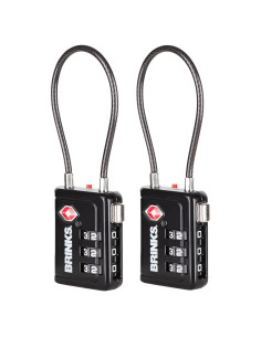 Candado de Equipaje Brinks TSA Negro 6.35 cm Combinación Reiniciable