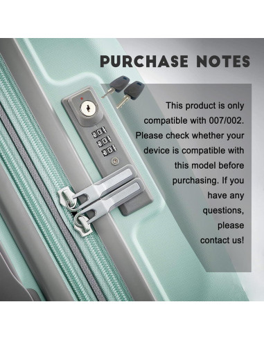 2 Llaves Compatibles Master Luggage 007 002 Celeyearnirs