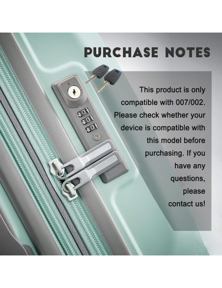 2 Llaves Compatibles Master Luggage 007 002 Celeyearnirs