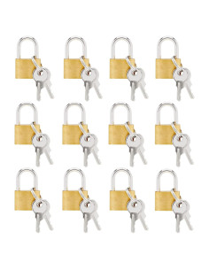 Juvale Mini Candados de Seguridad con Llaves - 12 Piezas 1.78cm