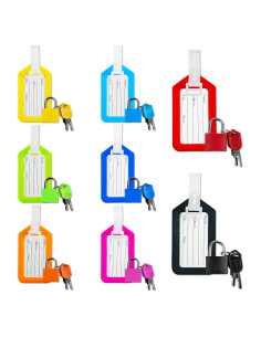 Paquete de 8 Candados de Equipaje Koceci + 8 Etiquetas Coloridas