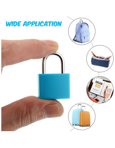 Candados Mini Ripeng 4 Pcs con Llave Multicolor 3.18cm