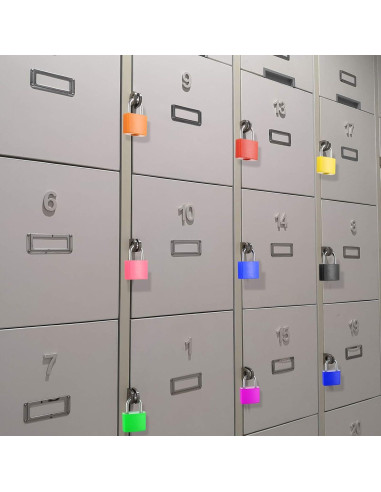 Candados Mini Ripeng 4 Pcs con Llave Multicolor 3.18cm