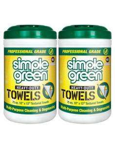Toallas de limpieza profesional Simple Green 75 unidades (2 paquetes)