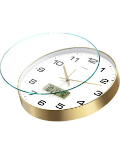 Reloj de Pared TIMESS P59 30 cm Silencioso con LCD 2