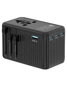 Adaptador de Viaje Universal FATYER 140W con 3 USB-C y 1 USB-A