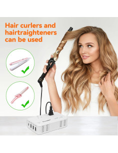 Adaptador de Viaje ALLWEI 220V a 110V Universal Blanco 2