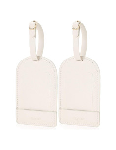 Etiquetas de Equipaje de Cuero Sintético GELVTIC - 2 Paquetes