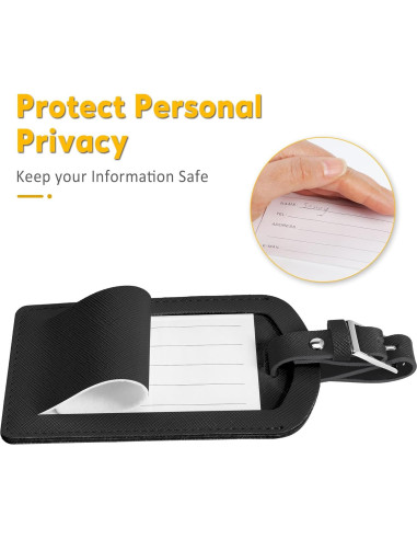 Paquete de 3 Etiquetas de Equipaje Airkit con Protección de Privacidad