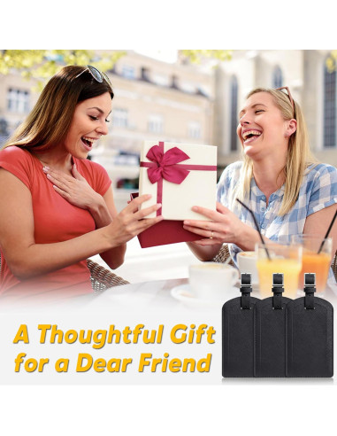 Paquete de 3 Etiquetas de Equipaje Airkit con Protección de Privacidad