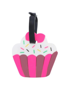 Etiqueta de Equipaje Colección SandT Cupcake Rosa 8.9cm