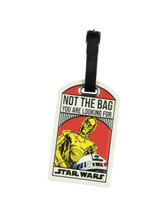 Etiqueta de Equipaje Star Wars C-3PO R2-D2 Bioworld 7.3x12.1cm