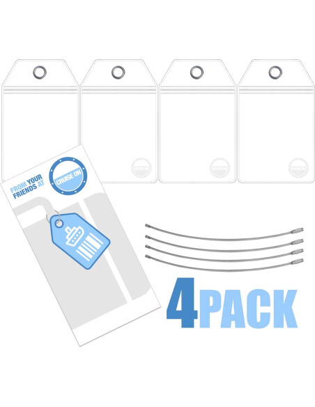 Soporte para Etiquetas de Equipaje Cruise On - 4 Paquete Soporte para Etiquetas de Equipaje Cruise On - 4 Paquete